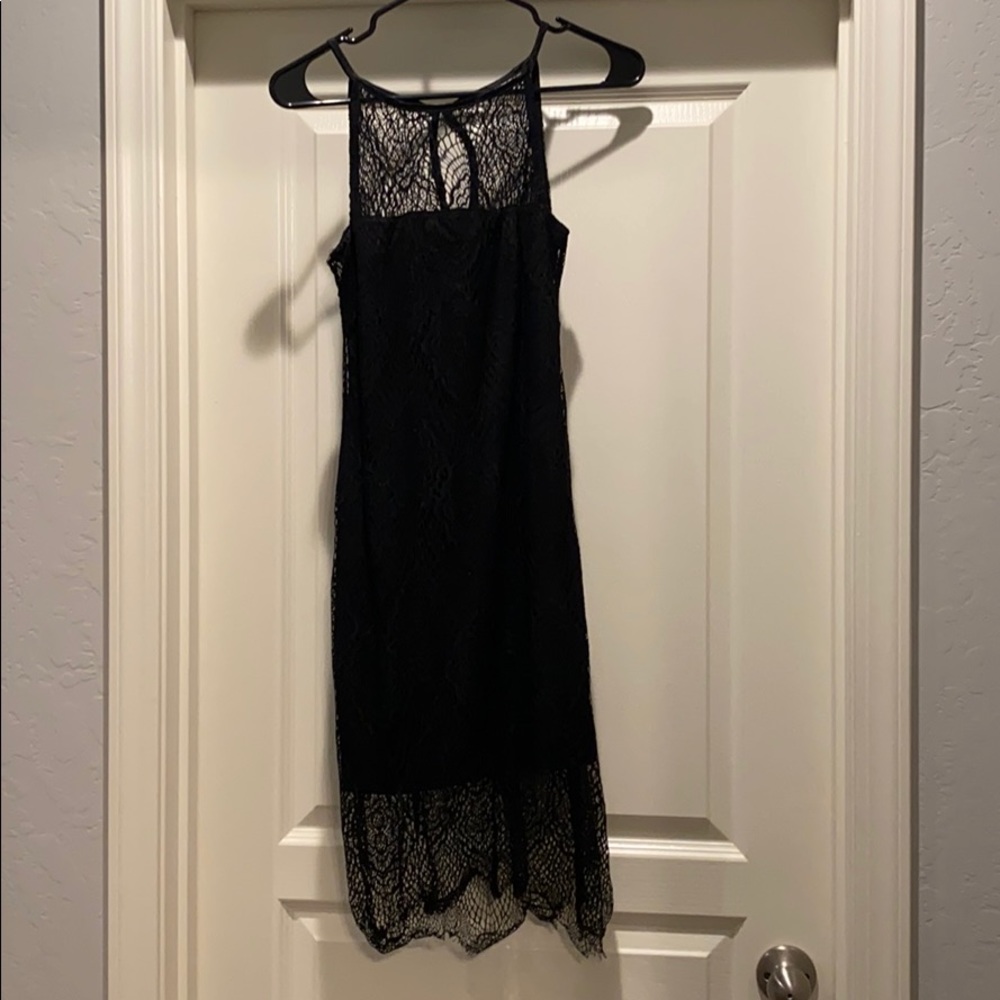 Sexy little black dress with lace size 7/8
